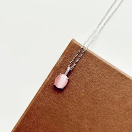 Heliophilia Silver Bella Grey Collar de Acero Rosa y Plata